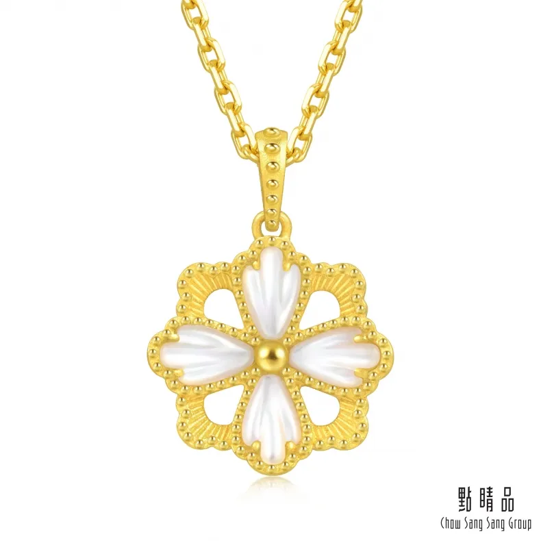 點睛品 格桑花黃金項鍊_計價黃金 歷史價格詳細信息
