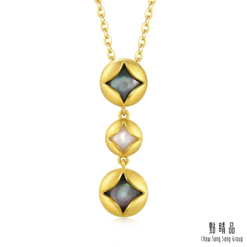 點睛品 足金9999 軲轆錢 黃金貝母耳環 歷史價格詳細信息