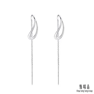 點睛品 Ear Play 鉑金水滴線條耳環(單只) 歷史價格詳細信息