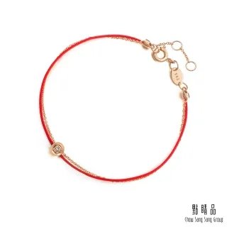 點睛品 Wrist Play 同心 18K玫瑰金咖啡鑽紅繩手鏈 價格比較,價格查詢,歷史價格詳細信息
