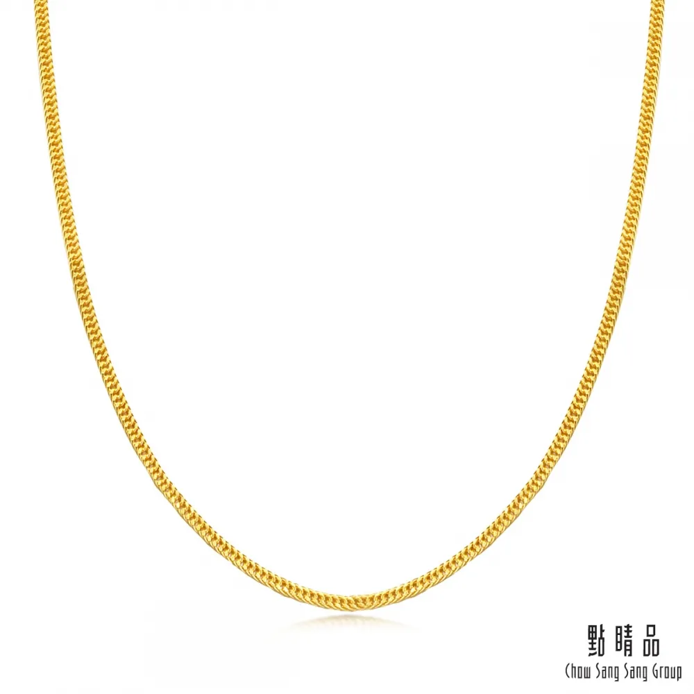 點睛品 機織素鍊 黃金項鍊 50cm_計價黃金 歷史價格詳細信息