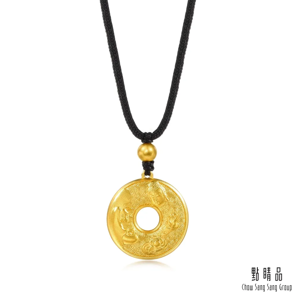 點睛品 逹摩招財貓 黃金吊墜 歷史價格詳細信息