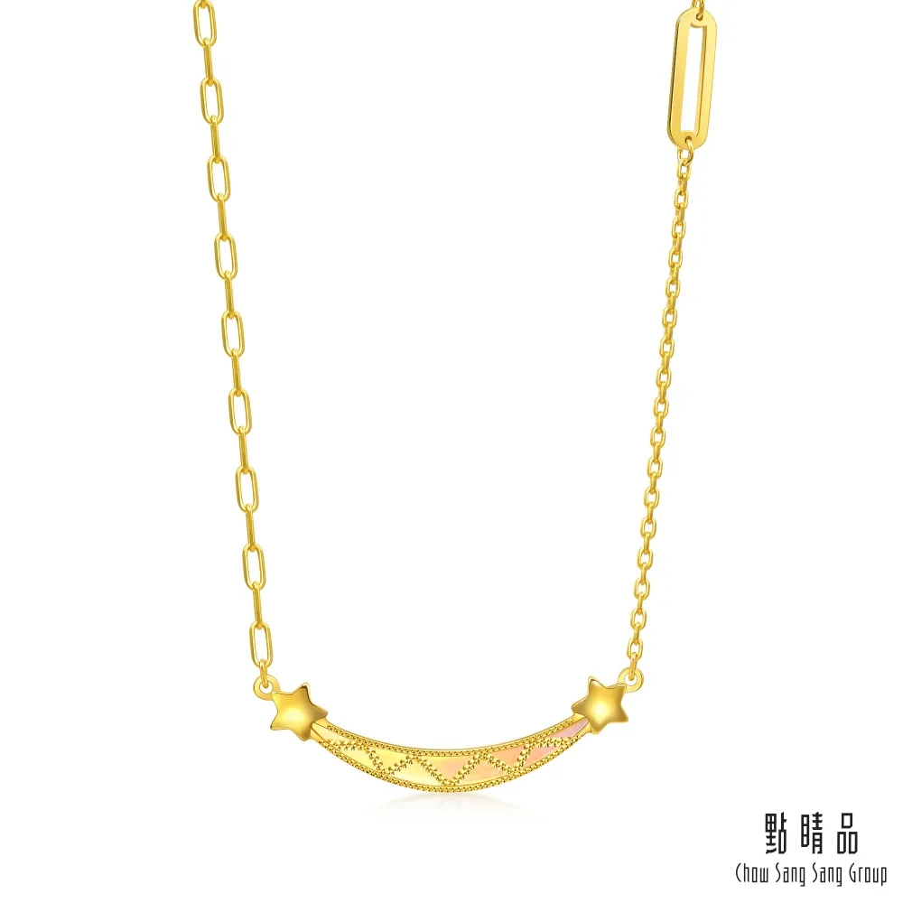 點睛品 亮鏡金 炫彩流星 黃金項鍊_計價黃金 歷史價格詳細信息