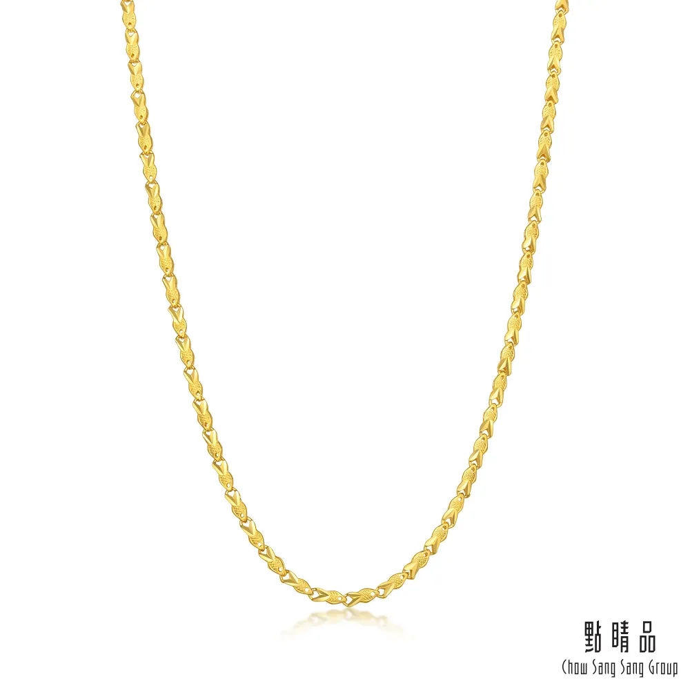 點睛品 機織素鍊 黃金項鍊 50cm_計價黃金 歷史價格詳細信息