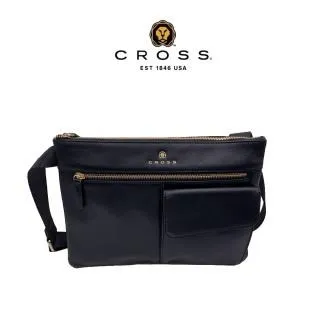 【CROSS】限量1折 頂級NAPPA小牛皮斜背包 米歇爾系列 全新專櫃展示品(黑色) 歷史價格詳細信息