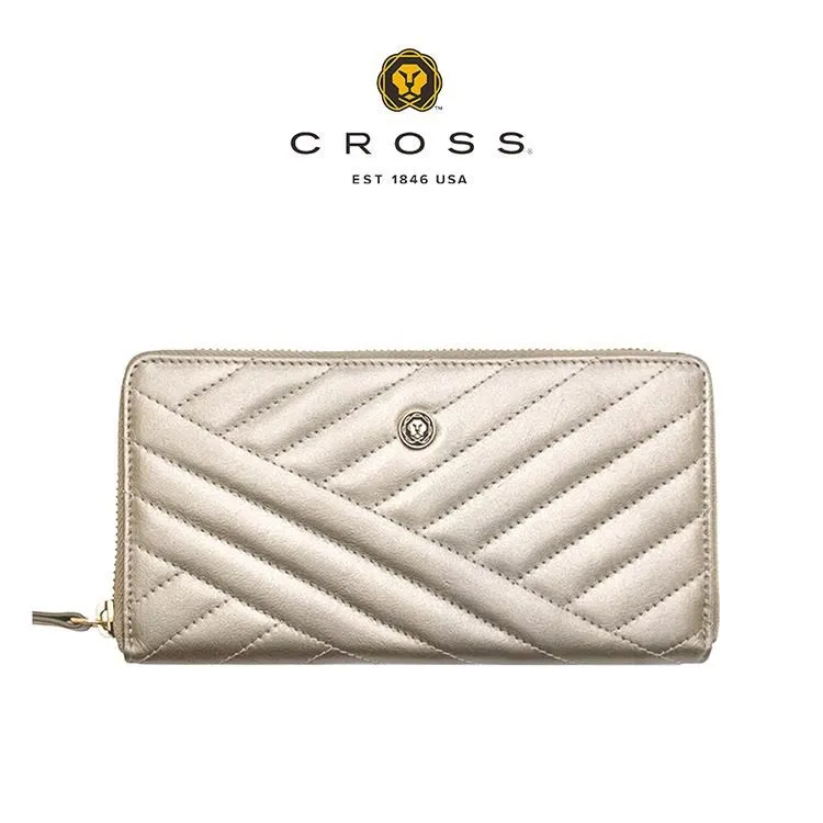 【CROSS】頂級小牛皮山形紋長夾 莫妮卡系列 (黑色) 歷史價格詳細信息