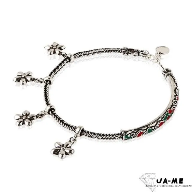 【JA-ME】千足銀福氣手鍊(2色任選) 歷史價格詳細信息