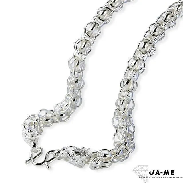 990龍型八卦運轉銀墜子(復古款) - - [心悅語銀飾批發] 歷史價格詳細信息