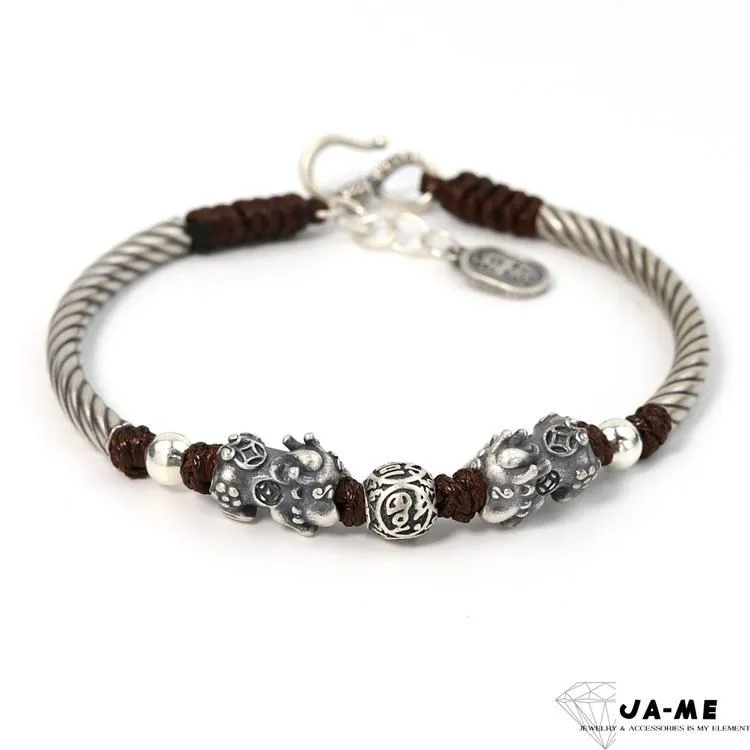 【JA-ME】999千足銀幸運草細版銀鐲 歷史價格詳細信息