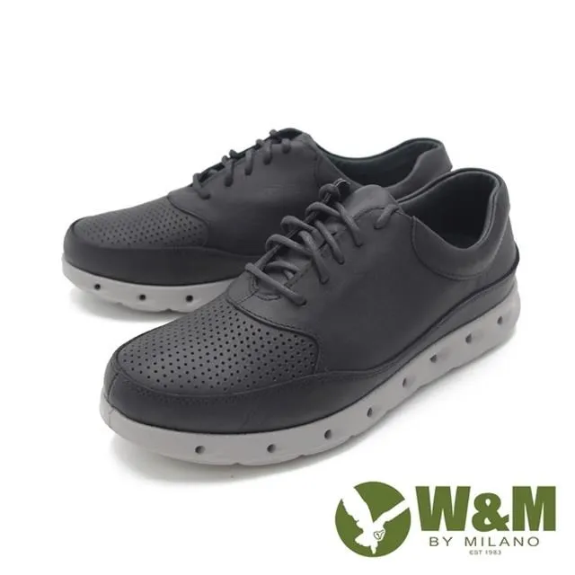 W&M (男)超軟牛皮綁帶厚底鞋休閒鞋 男鞋 -咖(另有黑) 歷史價格詳細信息