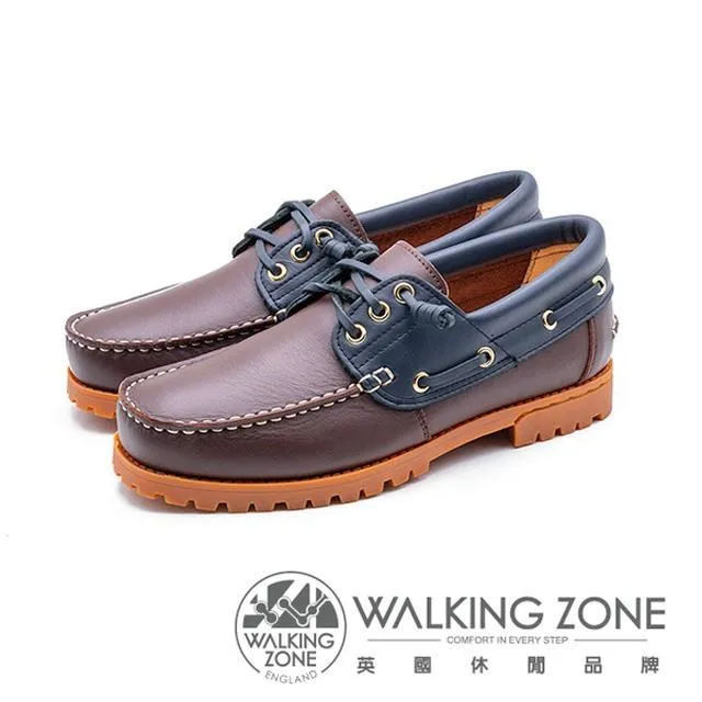 WALKING ZONE 撞色款 帆船雷根鞋 男鞋-咖啡底A55-931210-26 歷史價格詳細信息