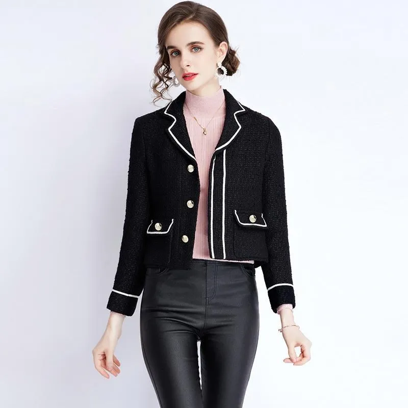 《D'Fina 時尚女裝》 撞色翻領中長版襯衫+高腰顯瘦闊腿褲褶皺套裝 歷史價格詳細信息