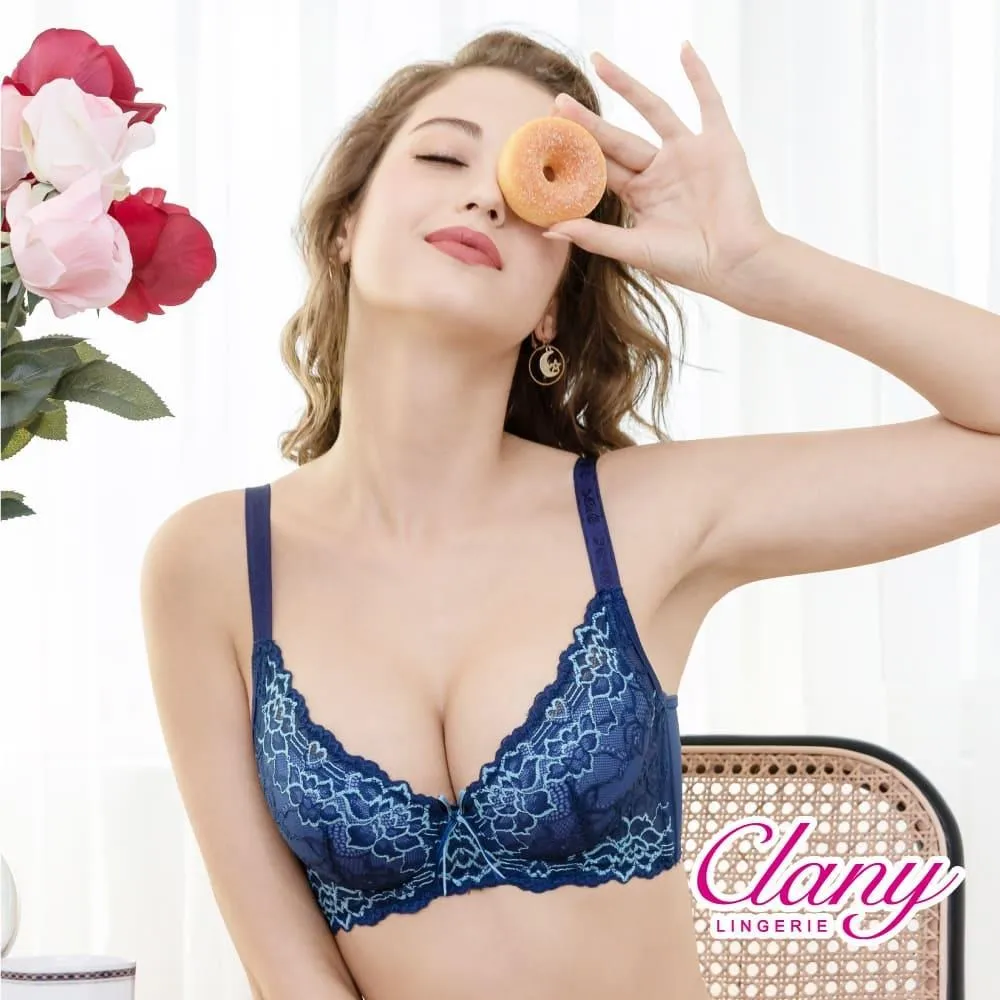 可蘭霓Clany 藍調時光防外擴集中包覆調整型 C-E內衣 6998-53  藍色 歷史價格詳細信息