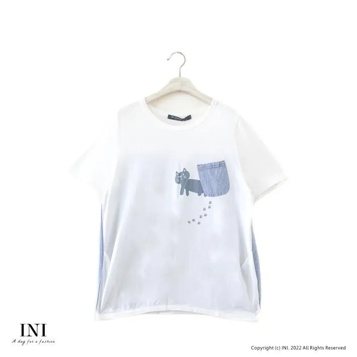 【INI】簡約好感、氣質印花字母寬版上衣．灰色 歷史價格詳細信息