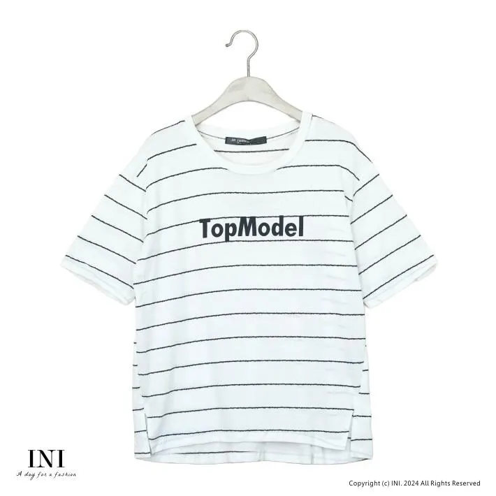 【INI】簡約好感、氣質印花字母寬版上衣．灰色 歷史價格詳細信息