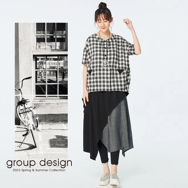 寬版上衣--經典條紋百搭款簡單文青拼色小立翻領條紋寬版棉質上衣(白.藍XL-5L)-X222熊衣褲語 歷史價格詳細信息