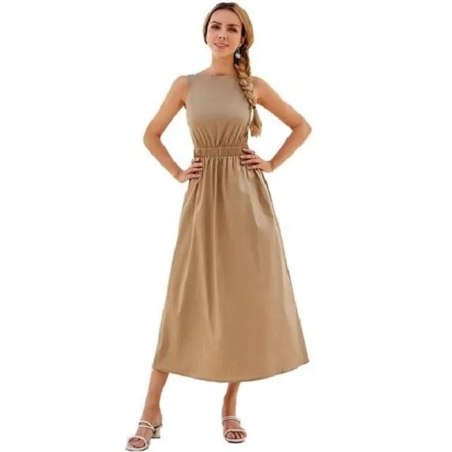 《D'Fina 時尚女裝》 素色坑條扭花露背 寬鬆套頭V領長袖針織衫上衣 歷史價格詳細信息