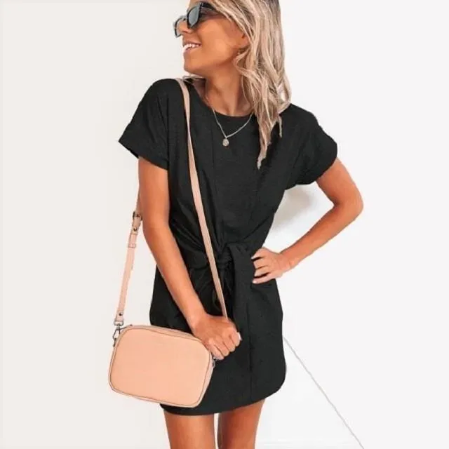 《D'Fina 時尚女裝》 時尚黑網紗拼接長袖名媛氣質顯瘦設計感洋裝 歷史價格詳細信息