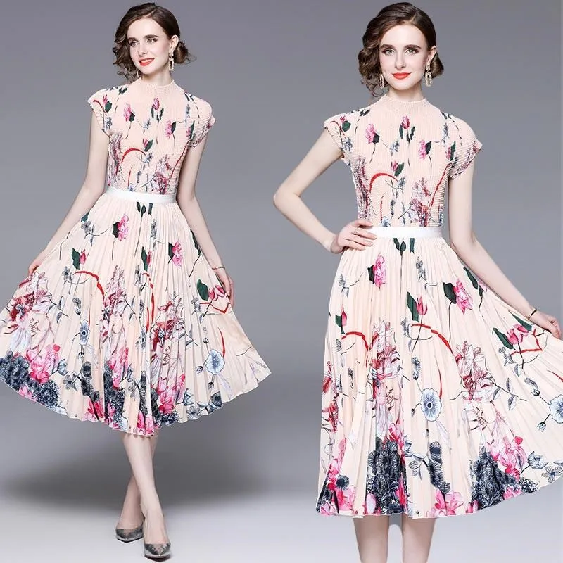 《D'Fina 時尚女裝》 皺褶素色斜領撞色洋裝寬鬆顯瘦裙子 歷史價格詳細信息