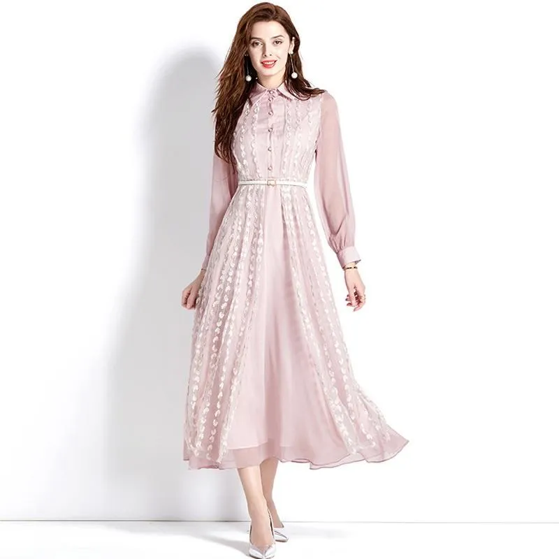 《D'Fina 時尚女裝》 時尚設計感V領長袖洋裝顯瘦減齡通勤法式複古針織裙 歷史價格詳細信息