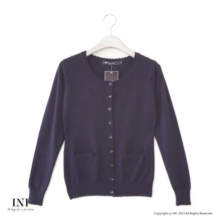 【INI】四季可穿、舒適實穿針織外套．墨綠色 歷史價格詳細信息