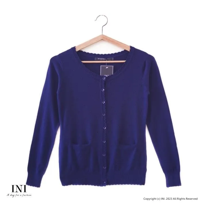 【INI】四季可穿、舒適實穿針織外套．墨綠色 歷史價格詳細信息