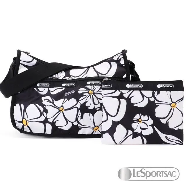 LeSportsac - Standard 側背水餃包/流浪包 (極簡黑) 7520P R086 歷史價格詳細信息