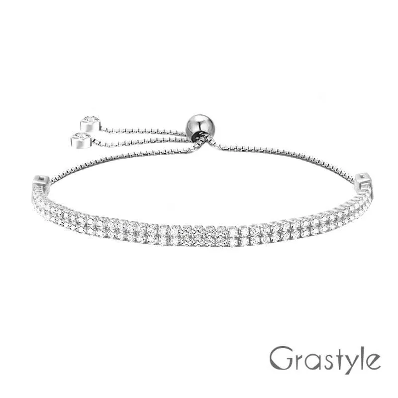 歐莉寶GraStyle 義大利925純銀雙排調整手鍊(白K金) 歷史價格詳細信息