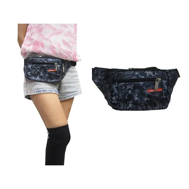 腰包中容量三主袋+外袋共四層防水尼龍布外出休閒45吋腰 歷史價格詳細信息