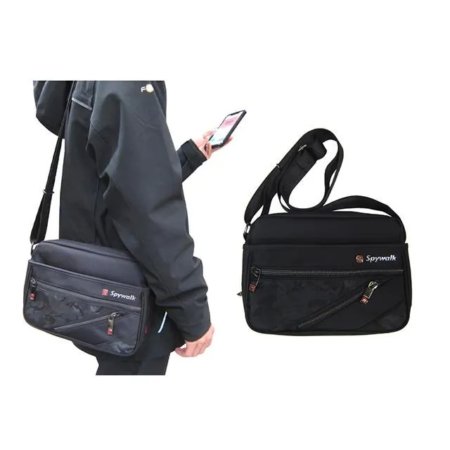 斜側包大容量可A4紙二層主袋+外袋共六層10吋平板進口防水尼龍布肩背斜側 歷史價格詳細信息