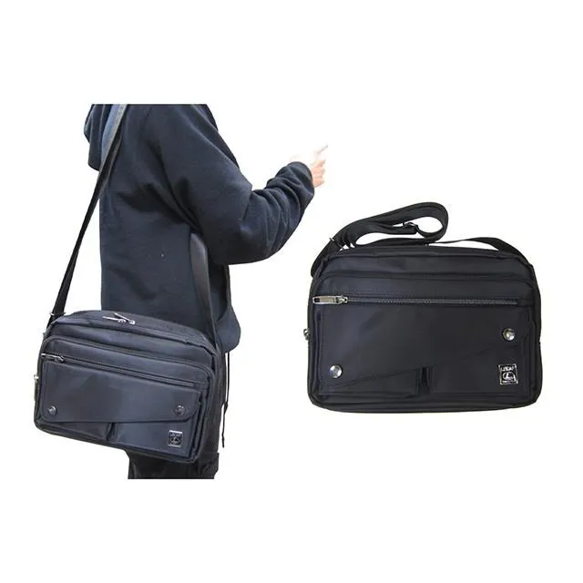 斜側包中容量進口防水尼龍布+皮革二層主袋+外袋共五層 歷史價格詳細信息