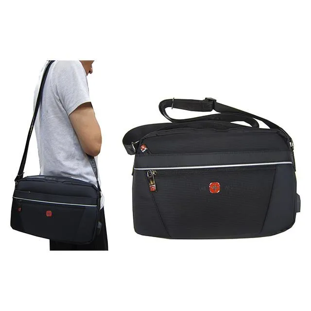 肩側包小容量二層主袋+外袋共六層防水尼龍布+皮革材質USB充電+內線中性款 歷史價格詳細信息