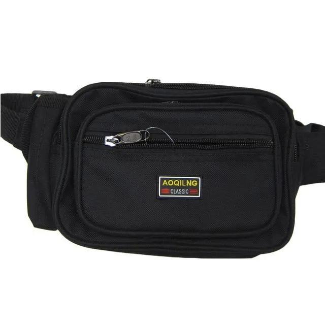 腰包中容量三主袋+外袋共四層防水尼龍布外出休閒45吋腰 歷史價格詳細信息