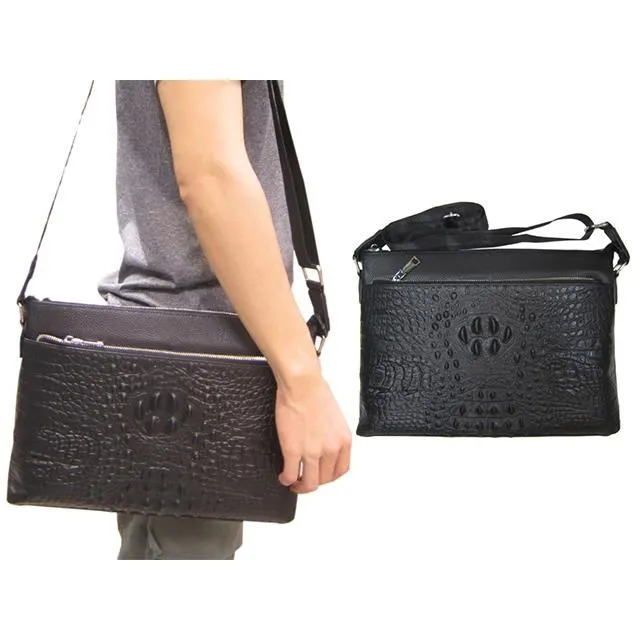 LIAN 肩側包小容量主袋+外袋共三層100%進口牛皮革大齒拉鍊扁包設計中性款 歷史價格詳細信息