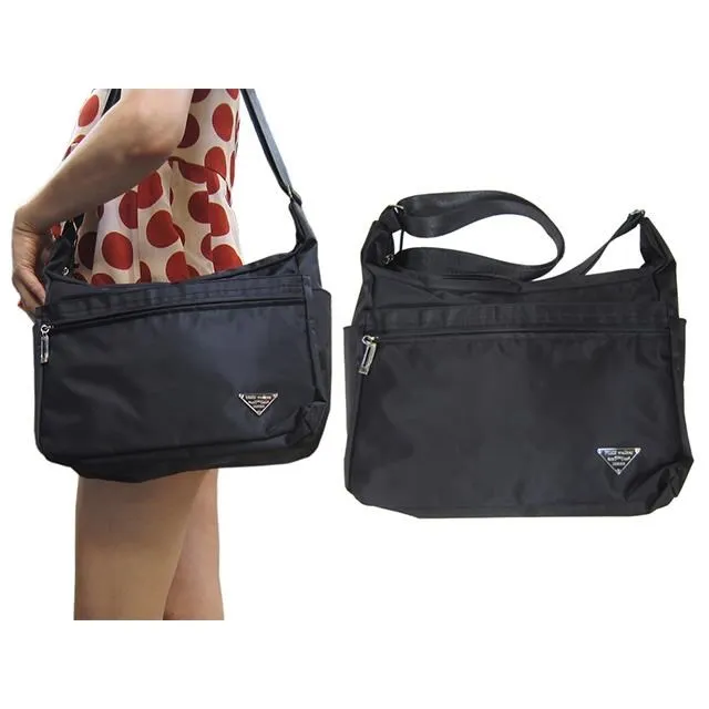 斜側包大容量可A4紙二層主袋+外袋共六層10吋平板進口防水尼龍布肩背斜側 歷史價格詳細信息