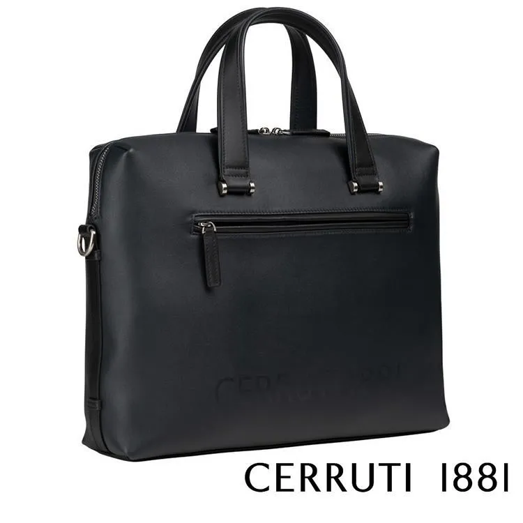 【Cerruti 1881】限量2折 義大利頂級公事包斜背包 全新專櫃展示品(黑色 5330M) 歷史價格詳細信息