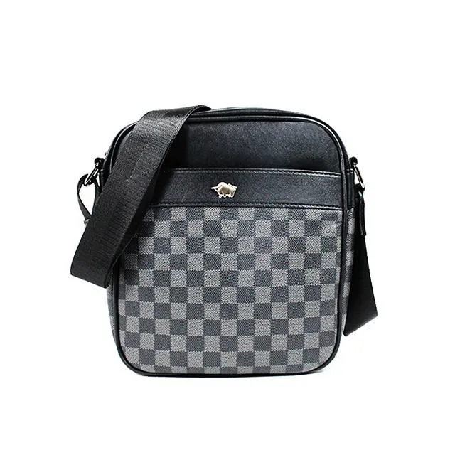 DRAKA 達卡 - Re.Simple系列-超纖皮革方格紋手拿包-6卡零錢袋 歷史價格詳細信息