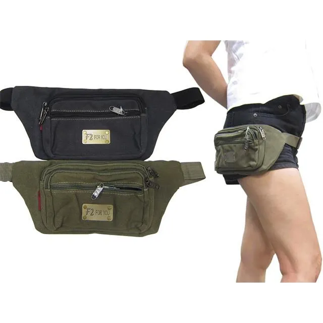 F2 腰包中容量二主袋+外袋共四層隨身貼身腰包防水尼龍布 歷史價格詳細信息