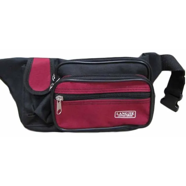 腰包中容量台灣製造YKK拉鍊零件三層拉鍊主袋+外袋共五層防水尼龍布 歷史價格詳細信息