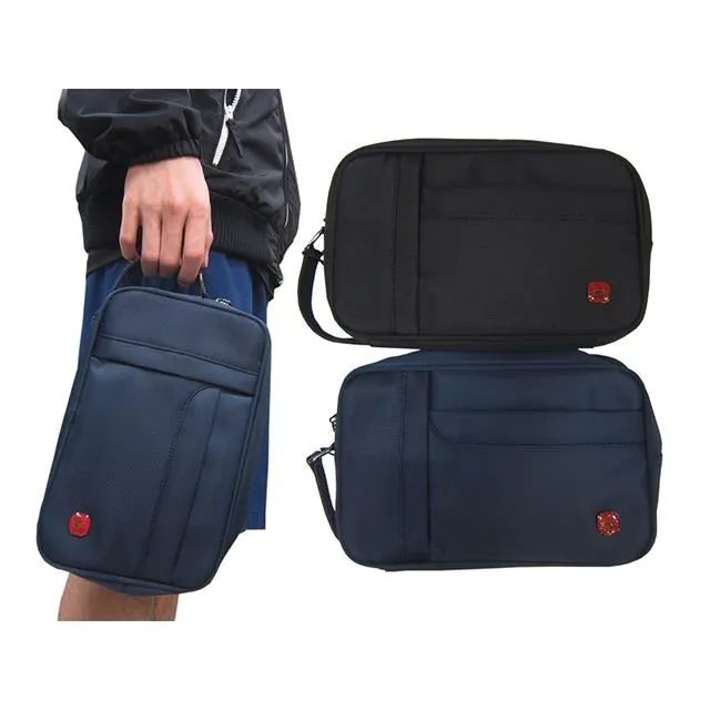 TONE 手拿包中容量分類包隨身包進口防水防布+皮革材質大齒拉鍊固定提把 歷史價格詳細信息