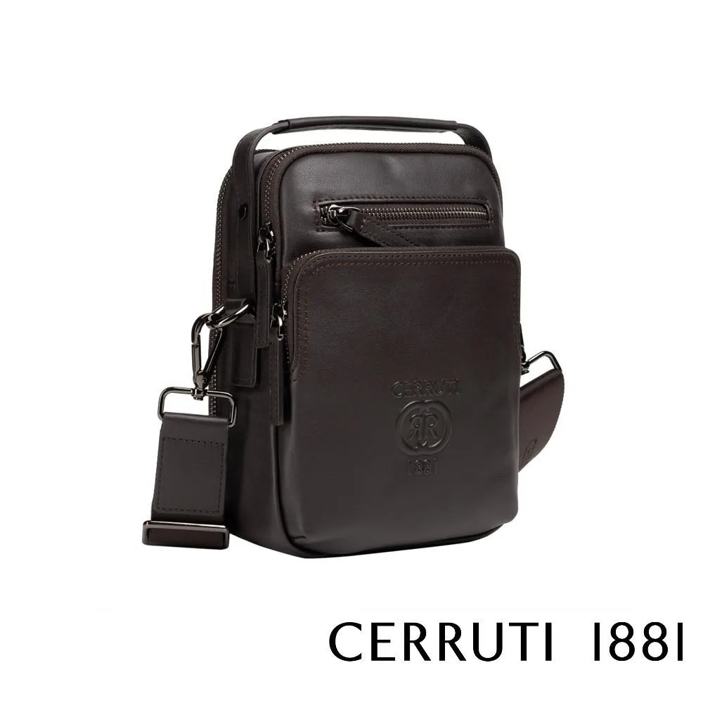 【Cerruti 1881】限量2折 頂級肩背包斜背包 全新專櫃展示品(黑色 6656N) 歷史價格詳細信息