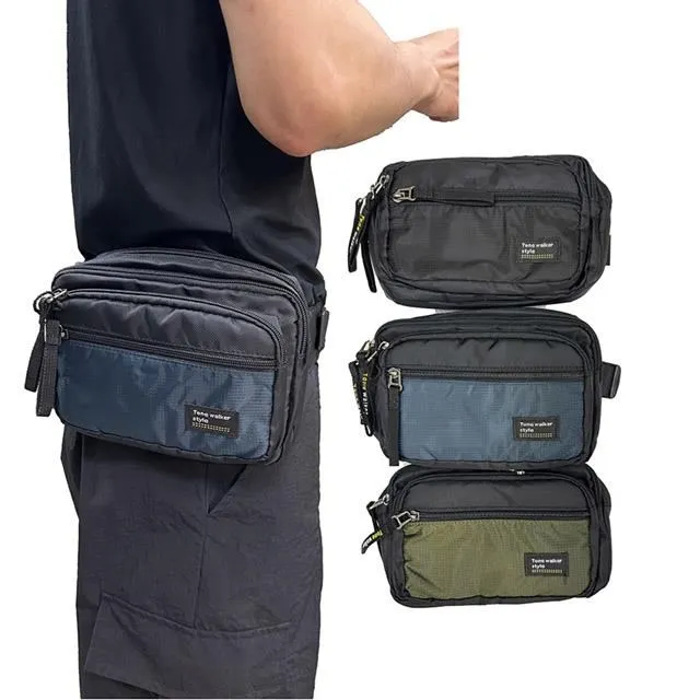 腰包超大容量二主袋+外袋共五層進口防水帆布做生意 歷史價格詳細信息