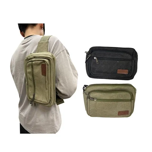 腰包中容量防水帆布二主袋+外袋共四層腰肩背斜側背 歷史價格詳細信息