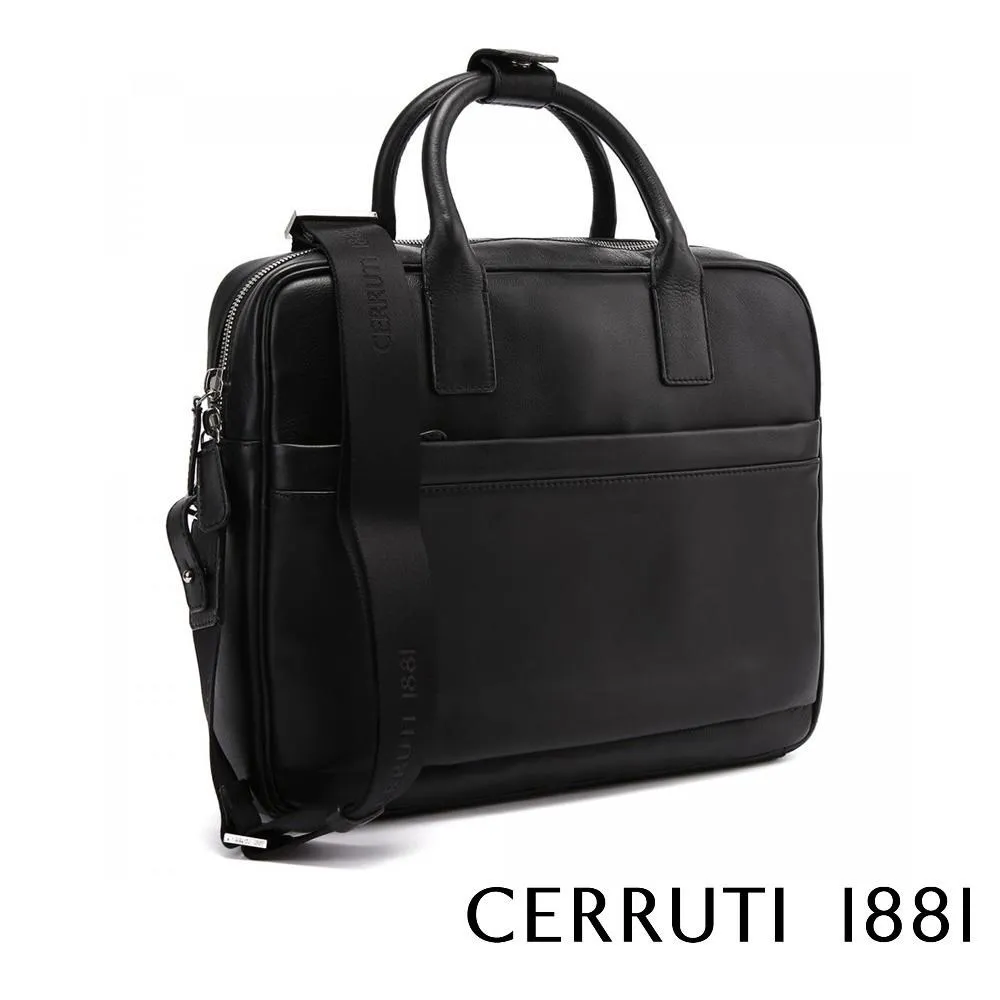 【Cerruti 1881】限量2折 義大利頂級小牛皮後背包 全新專櫃展示品(黑色 6594M) 歷史價格詳細信息