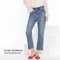 KOMI-丹寧條紋鬆緊綁帶牛仔褲‧二色 歷史價格詳細信息