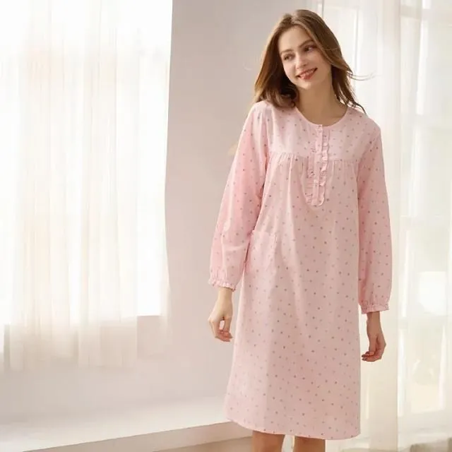 Rosemaid 羅絲美 - 點點小葉100%純棉半開釦短袖衣褲裝睡衣【R3152】 歷史價格詳細信息