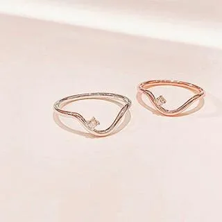 JUST BLOOM 小波浪曲線 純銀戒指 歷史價格詳細信息