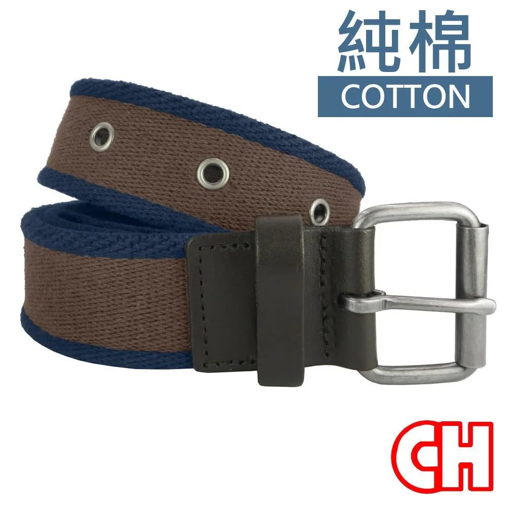 【CH-BELT 銓丞皮帶】純棉織帶 雙配色雙環圈 男休閒織帶腰帶(多色) 歷史價格詳細信息