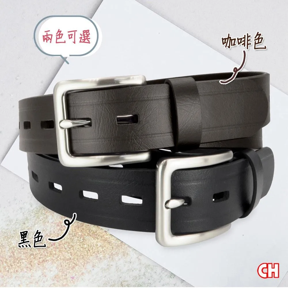【CH-BELT 銓丞皮帶】流行中性休閒 排洞造型 男女皮帶腰帶(黑/咖) 歷史價格詳細信息