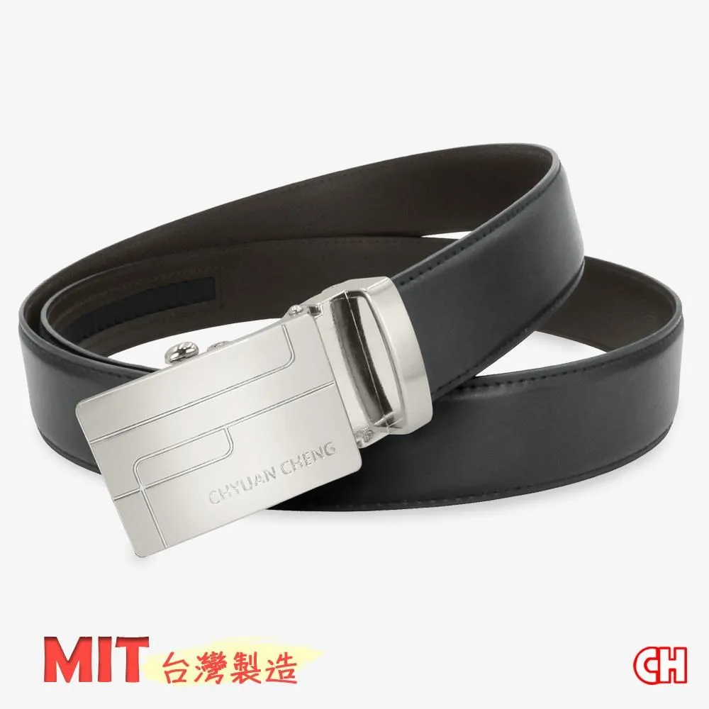 【CH-BELT 銓丞皮帶】外穿式自動扣 免打孔  男正式皮帶腰帶(黑) 歷史價格詳細信息